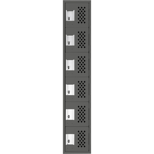 Petit casier perfor&eacute; Clean-Line, 6 niveaux, 15" x 72" x 12", Acier M & M Nord Ouest Inc