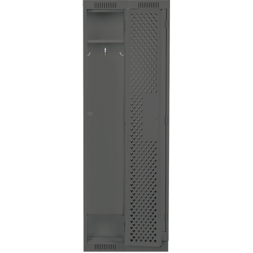 Casiers Clean Line, Bloc de 2, 24" x 15" x 76", Acier, Charbon, Rivet (assembl&eacute;), Perfor&eacute; M & M Nord Ouest Inc