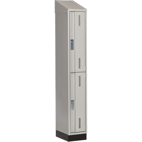 Casiers robustes Concorde, 2 niveaux, 12" x 18" x 82", Acier, Gris, Soud&eacute; (assembl&eacute;) M & M Nord Ouest Inc