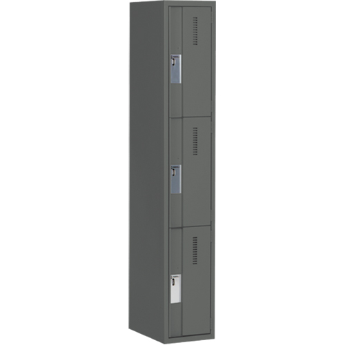 Casiers robustes Concorde, 3 niveaux, 12" x 18" x 72", Acier, Charbon, Soud&eacute; (assembl&eacute;) M & M Nord Ouest Inc