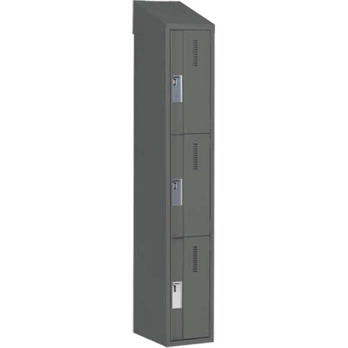 Casiers robustes Concorde, 3 niveaux, 12" x 18" x 78", Acier, Charbon, Soud&eacute; (assembl&eacute;) M & M Nord Ouest Inc