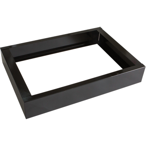Base encastr&eacute;e pour casiers robustes enti&egrave;rement soud&eacute;e Concorde, 2 Blocs, 4" lo x 24" la x 17" p, Noir, Acier M & M Nord Ouest Inc