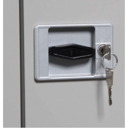 Deep Hi-Boy Storage Cabinet, Steel, 4 Shelves, 72" H x 36" W x 24" D, Beige M & M Nord Ouest Inc