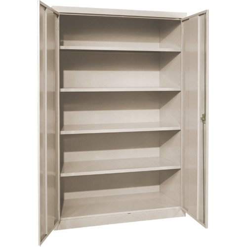 Deep Hi-Boy Storage Cabinet, Steel, 4 Shelves, 72" H x 36" W x 24" D, Beige M & M Nord Ouest Inc