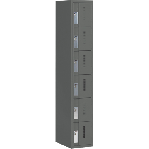 Casiers robustes Concorde, 6 niveaux, 12" x 18" x 72", Acier, Charbon, Soud&eacute; (assembl&eacute;) M & M Nord Ouest Inc