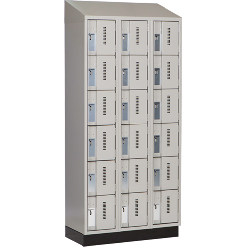 Casiers robustes Concorde, 6 niveaux, Bloc de 3, 36" x 18" x 82", Acier, Gris, Soud&eacute; (assembl&eacute;) M & M Nord Ouest Inc