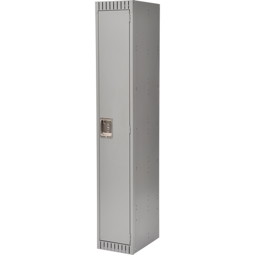 Lockers, 12" x 18" x 72", Steel, Grey, Rivet (Assembled) M & M Nord Ouest Inc