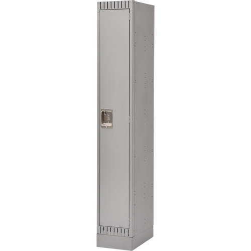Assembled Lockers, 12" x 18" x 72", Steel, Grey, Rivet (Assembled) M & M Nord Ouest Inc