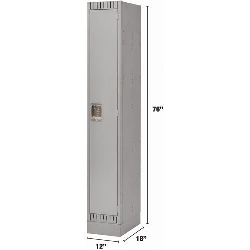 Casiers, 12" x 18" x 76", Acier, Gris, D&eacute;mont&eacute; M & M Nord Ouest Inc