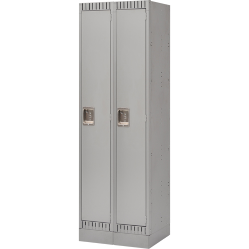 Casiers, Bloc de 2, 24" x 18" x 76", Acier, Gris, D&eacute;mont&eacute; M & M Nord Ouest Inc