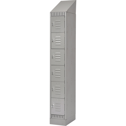 Casiers, 6 niveaux, 12" x 18" x 86", Acier, Gris, D&eacute;mont&eacute; M & M Nord Ouest Inc