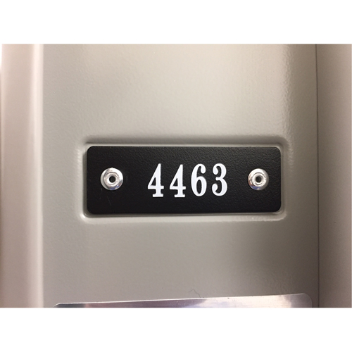 Locker Plate Numbers M & M Nord Ouest Inc