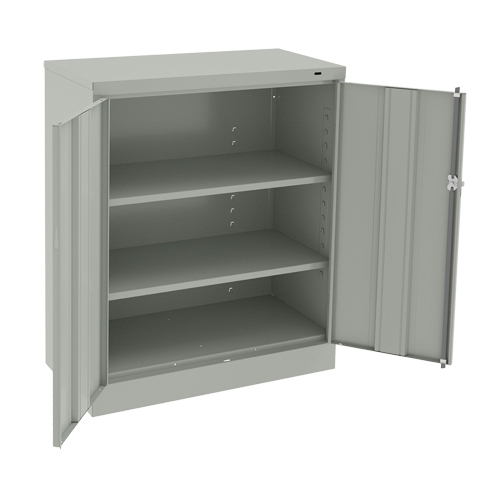 Armoire &agrave; hauteur de comptoir, Acier, 2 Tablettes, 42" h x 36" la x 18" P, Gris p&acirc;le M & M Nord Ouest Inc