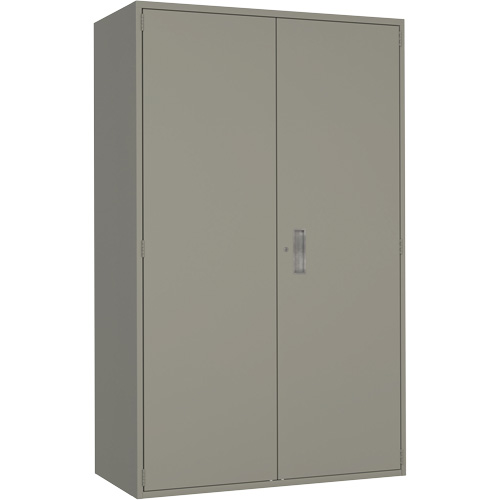 Armoire de rangement Hi-Boy tr&egrave;s large, Acier, 4 Tablettes, 72" h x 48" la x 24" P, Gris M & M Nord Ouest Inc