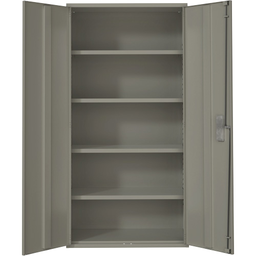 Hi-Boy Storage Cabinet, Steel, 4 Shelves, 72" H x 36" W x 18" D, Grey M & M Nord Ouest Inc