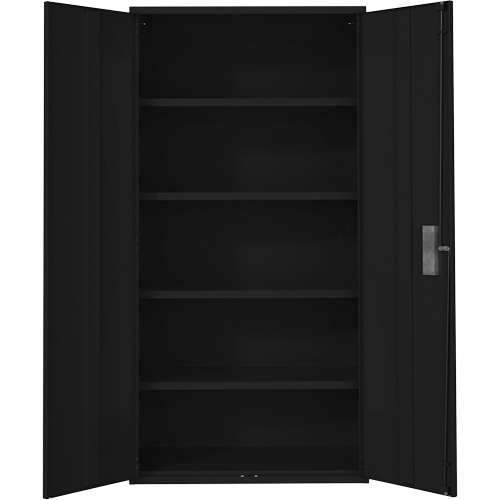Armoire de rangement Hi-Boy, Acier, 4 Tablettes, 72" h x 36" la x 18" P, Noir M & M Nord Ouest Inc
