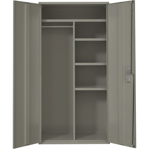 Combination Storage Cabinet, Steel, 6 Shelves, 72" H x 36" W x 18" D, Grey M & M Nord Ouest Inc