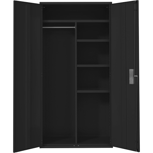 Armoire de rangements combin&eacute;s, Acier, 6 Tablettes, 72" h x 36" la x 18" P, Noir M & M Nord Ouest Inc