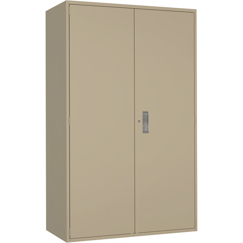 Extra Wide Hi-Boy Storage Cabinet, Steel, 4 Shelves, 72" H x 48" W x 24" D, Beige M & M Nord Ouest Inc