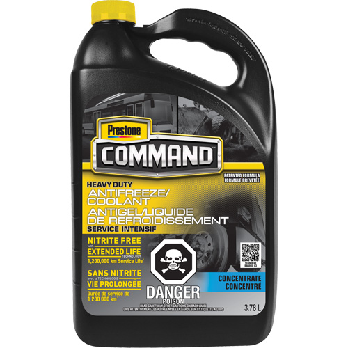 Liquide de refroidissement/antigel concentr&eacute; sans nitrate robuste longue dur&eacute;e pour service lourd Command, 3,78 L, Cruche M & M Nord Ouest Inc
