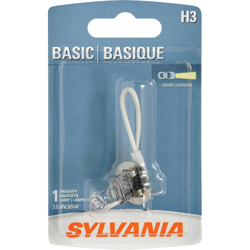 H3 Basic Headlight Bulb, Halogen, 45 W, Off White M & M Nord Ouest Inc
