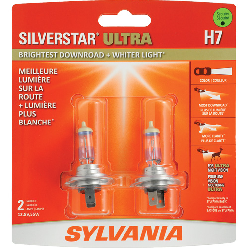 Ampoule de feu avant SilverStar H7, Halog&egrave;ne, 56 W, Blanc cass&eacute; M & M Nord Ouest Inc