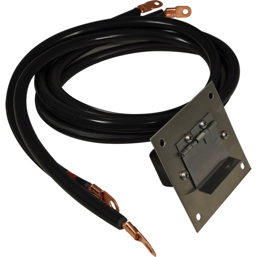Panneau de douille polaris&eacute;e en acier inoxydable &agrave; brancher, 4 AWG, C&acirc;ble 5' M & M Nord Ouest Inc