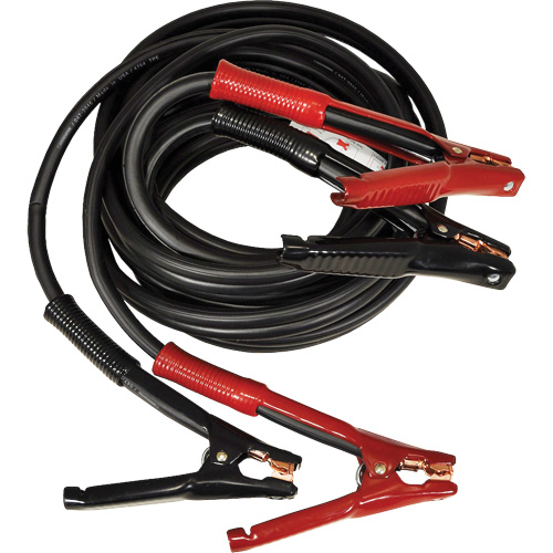 Super Heavy-Duty Booster Cable with Flexi-Spring Strain, 1/0 AWG, 800 A, 25' Cable M & M Nord Ouest Inc