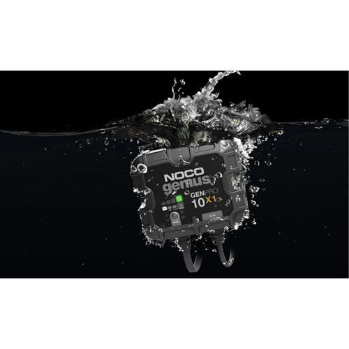 Chargeur de batterie embarqu&eacute; &agrave; 1 sortie de 10 amp&egrave;res GenPro10X1 Genius M & M Nord Ouest Inc