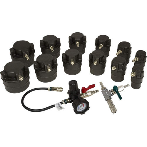 Trousse de test de syst&egrave;me d'air de turbocompresseur avec adaptateur pour fum&eacute;e M & M Nord Ouest Inc