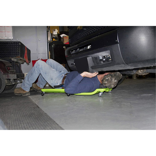 Neon Green Low Profile Plastic Creeper M & M Nord Ouest Inc