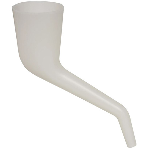 Translucent Right Angle Funnel, Plastic M & M Nord Ouest Inc