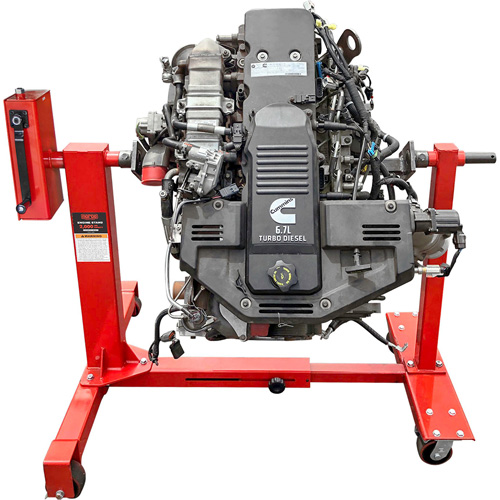 75:1 Gear-Driven Engine Stand, 1 tons Capacity, 42" H M & M Nord Ouest Inc