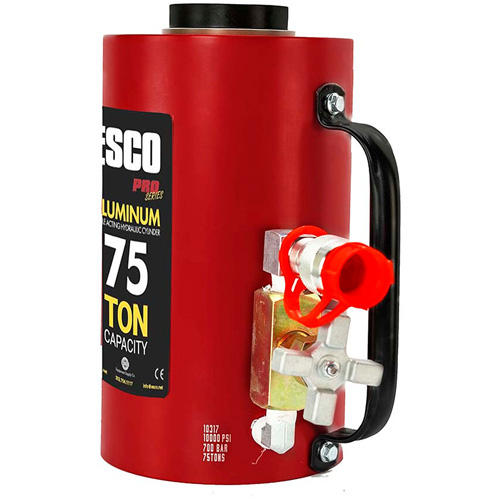Heavy-Duty Hydraulic Cylinder, 6" Stroke, 75 Ton(s) Capacity, 10000 PSI M & M Nord Ouest Inc
