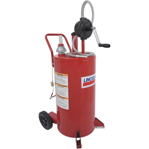 25-Gallon Steel Fuel Caddy with 2-Way Rotary Pump M & M Nord Ouest Inc