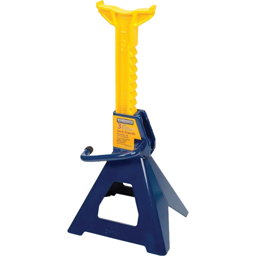 Jack Stand, Locking Handle/Ratchet, 3 tons Capacity, 19" H M & M Nord Ouest Inc