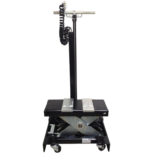 Cric de service de plancher &agrave; profil bas, 12 tonne(s) Capacit&eacute;, 7-1/2" Abaiss&eacute;e, 15" &eacute;lev&eacute;e, Air comprim&eacute;/hydraulique M & M Nord Ouest Inc