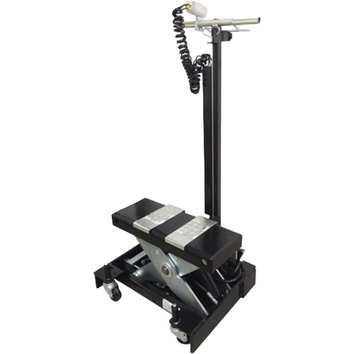 Cric de service de plancher &agrave; profil bas, 12 tonne(s) Capacit&eacute;, 7-1/2" Abaiss&eacute;e, 15" &eacute;lev&eacute;e, Air comprim&eacute;/hydraulique M & M Nord Ouest Inc
