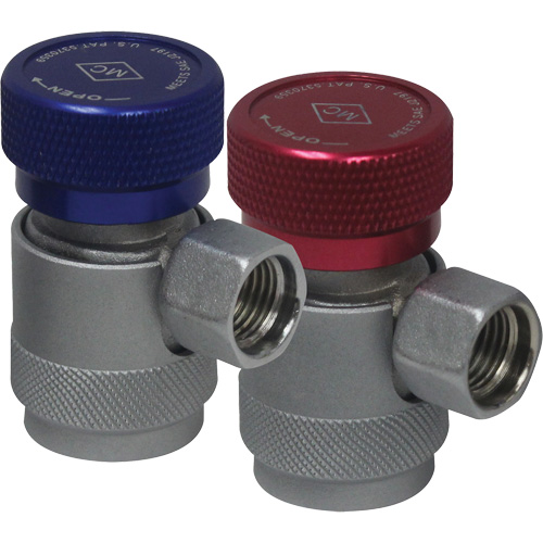 Low Side Manual R134a Quick Coupler with safety lock M & M Nord Ouest Inc