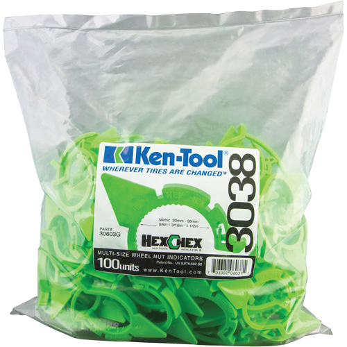 HexChex Multi-Size Loose Wheel Nut Indicator M & M Nord Ouest Inc