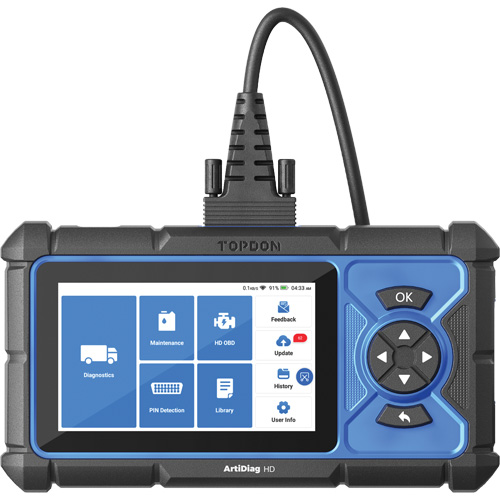 ArtiDiag HD 5" Heavy-Duty Scan Tool with Service Functions M & M Nord Ouest Inc