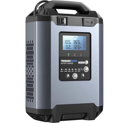 Alimentation stable 90 A et chargeur intelligent 12 V/24 V Tornado90000 M & M Nord Ouest Inc