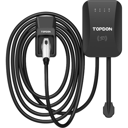 Chargeur r&eacute;sidentiel PulseQ AC pour VE avec mode identification par radiofr&eacute;quence (RFID), 40 A, Niveau 2 CA, Connecteur Type 1 (SAE J1772) M & M Nord Ouest Inc