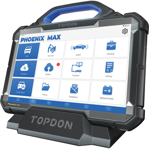 Outil de diagnostic Phoenix Max de niveau &eacute;quipement original de 13,3" avec station daccueil et oscilloscope &agrave; 4 voies M & M Nord Ouest Inc