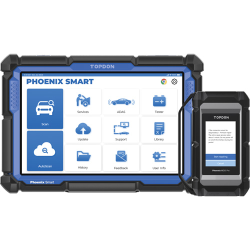 Phoenix Smart – Outil de diagnostic de niveau constructeur avec &eacute;cran 10,1", programmation bas&eacute;e sur l'infonuage et protocoles avanc&eacute;s M & M Nord Ouest Inc
