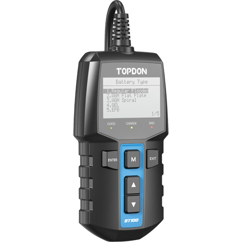 Testeur de batterie 12?V et de syst&egrave;mes BT100 M & M Nord Ouest Inc