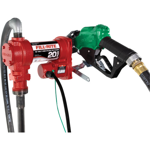 Pompe de transfert de carburant 12 V avec pistolet M & M Nord Ouest Inc