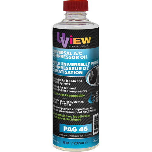 Huile universelle pour climatisation PAG 46, 237 ml, Bouteille M & M Nord Ouest Inc