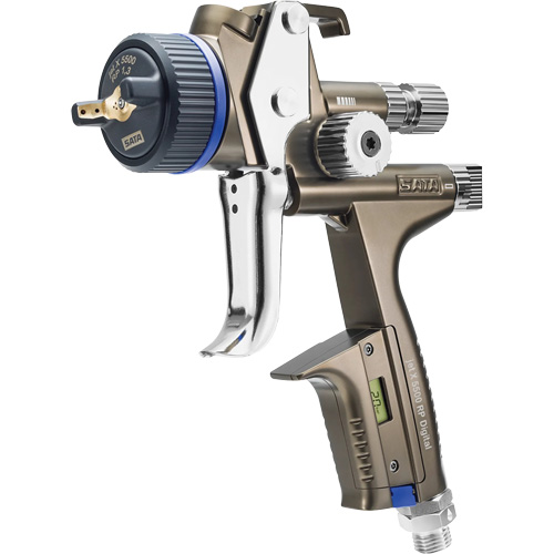 Pistolet de peinture de premi&egrave;re qualit&eacute; pour peinture automobile avec psi num&eacute;rique X5500 RP 1,3 O RPS D, Entr&eacute;e d'air 1/4" NPT, 10,24 pi³/min, Capacit&eacute; 0,6 L/0,9 L, 0,17 psi M & M Nord Ouest Inc