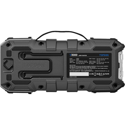 V3000 Jump Starter, Power Bank & Flashlight M & M Nord Ouest Inc